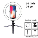 10 inch ring light with tripod LED Ring Light Selfie Ring Light with Stand for Youtube tik tok Live lighting photography