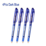 8Pcs/Set Erasable Gel Pen 0.7mm 0.5mm Bullet Tip Blue Black Red Ink Refill Rods 8 Color Writing Drawing Painting Washable Handle
