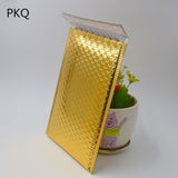 20PCS  Gold Padded Shipping Envelope Metallic Bubble Mailer Gold Aluminum Foil Gift Bag Packing Wrap