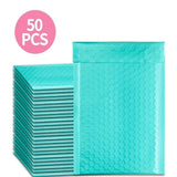10/50Pcs Blue Poly Bubble Mailers Padded Envelopes Bulk Bubble Lined Wrap Polymailer Bags for Shipping Packaging Maile Self Seal