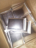 5 sizes 40pcs Silver Padded Shipping Envelope Metallic Bubble Mailer Aluminum Foil Gift Bag Packing Wrap