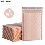 10Pcs Pink Poly Bubble Mailers Padded Envelopes Bulk Bubble Lined Wrap Polymailer Bags for Shipping Packaging Maile Self Seal